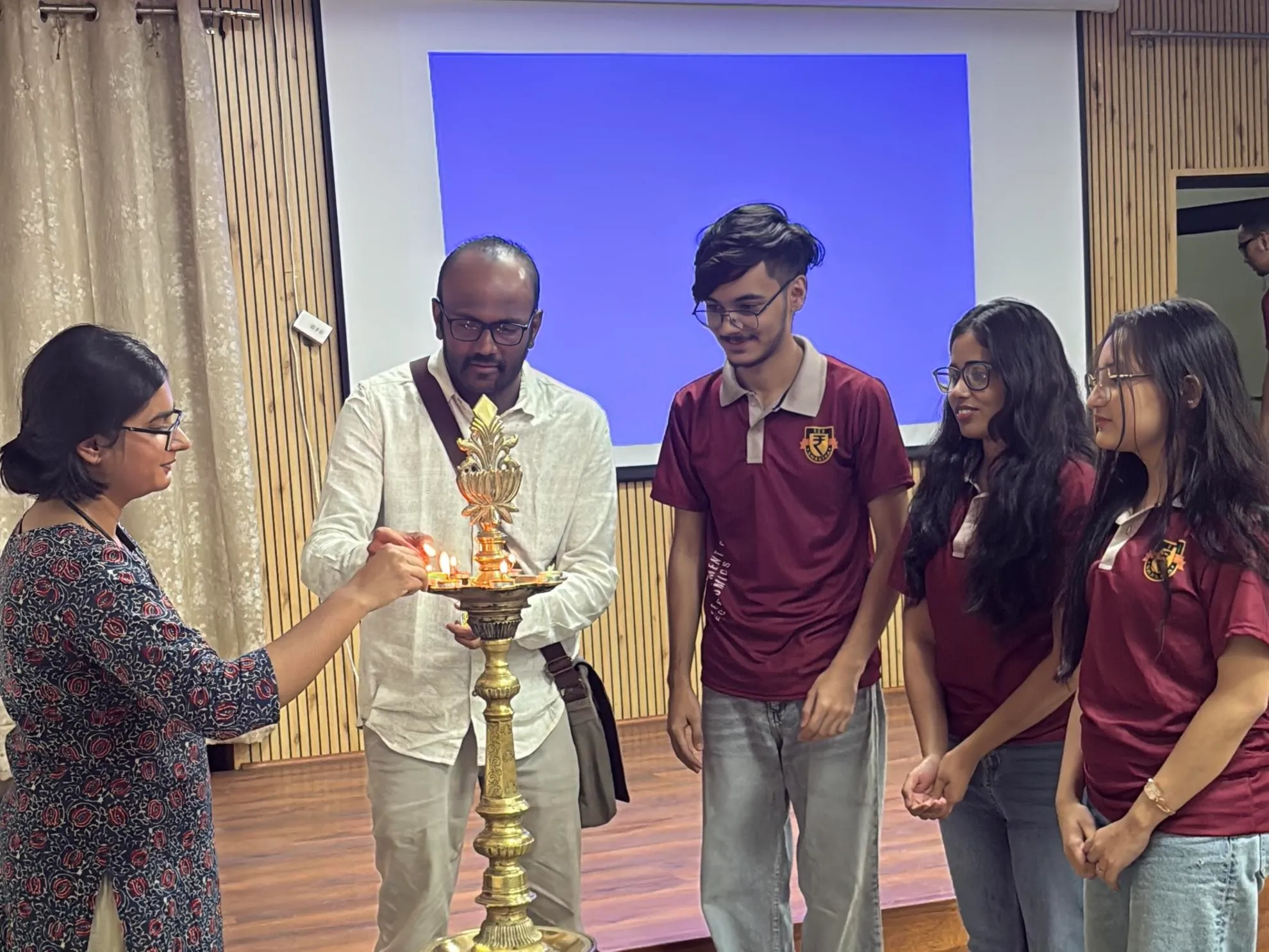 Eco Shastra × CFA workshop — Ceremonial Lamp Lighting